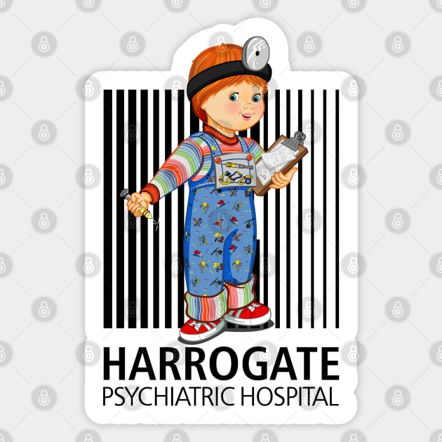 Good Guy at Harrogate - Cult of Chucky Sticker by Ryans_ArtPlace